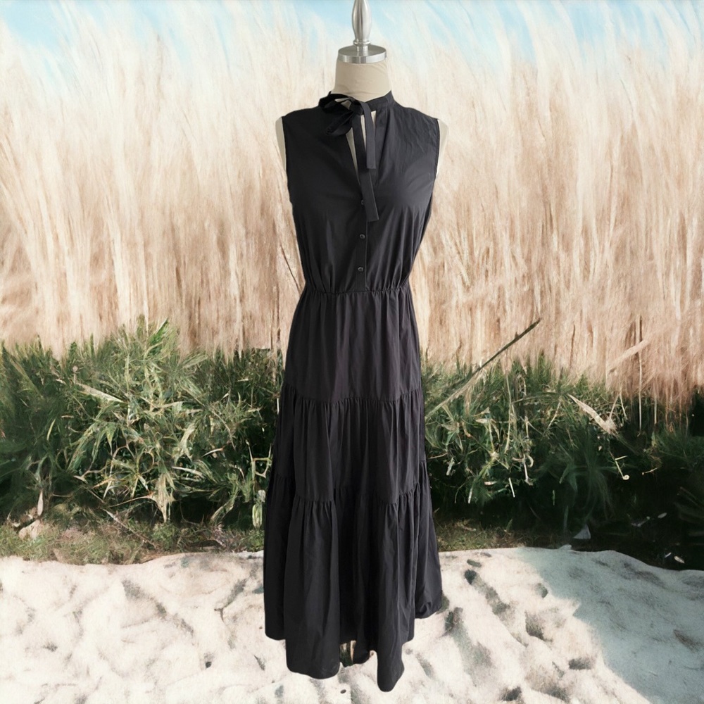 PENNY BLACK LONG SLEEVELESS DRESS COTTON 2